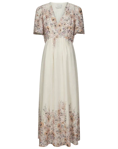 Neo Noir - Serna Flower Print Kjole - Burned Powder